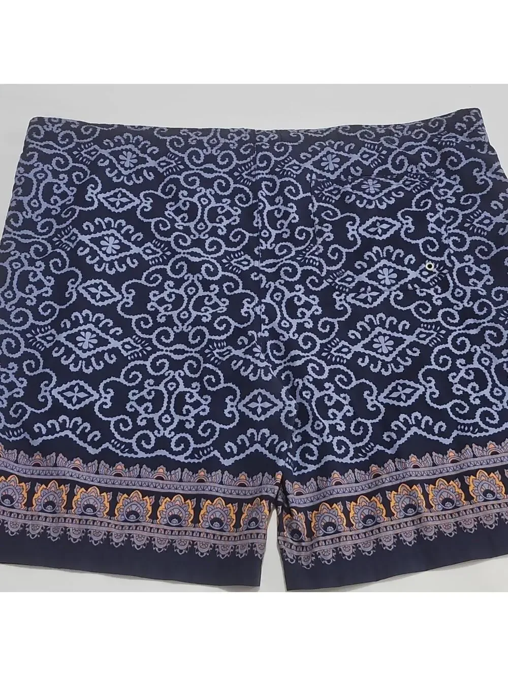 Old Navy Men's Swim Trunks Size XL Blue/Orange Paisley Mesh Lined  Pockets